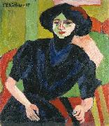 Ernst Ludwig Kirchner Portrait of a Woman oil painting reproduction